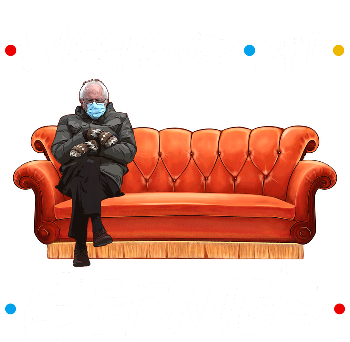 Weekend At Bernie's Mittens Meme Friends Women's T-Shirt